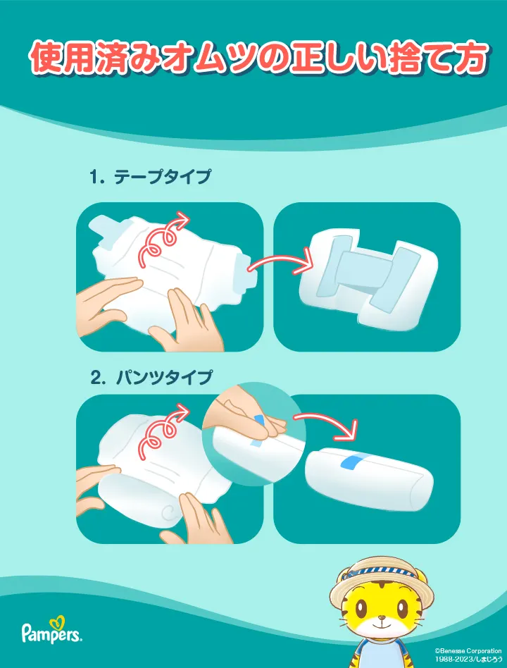 使用済みオムツの正しい捨て方 使用済みオムツの正しい捨て方