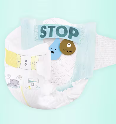 Pampers Premium Protection New Baby nappy graphic Pampers Premium Protection New Baby nappy graphic