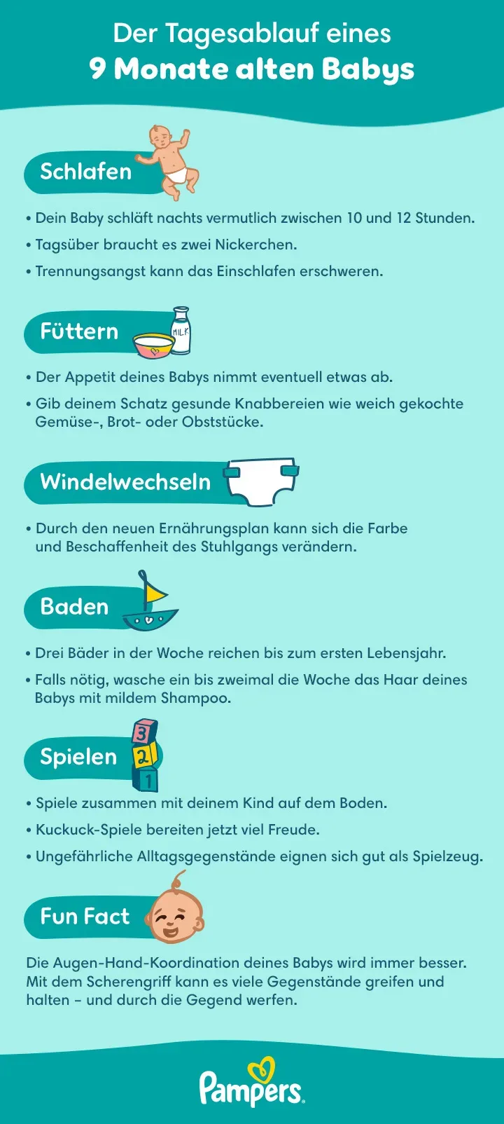 Tagesablauf 9.Monat Tagesablauf 9.Monat