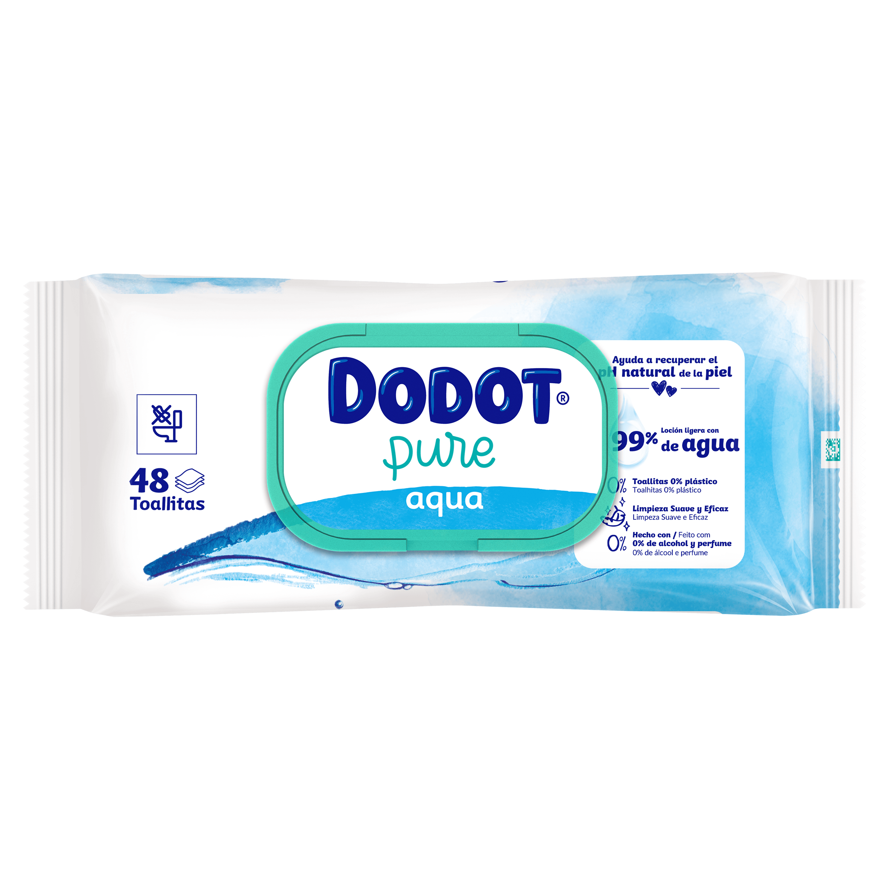 TOALHITAS Dodot® Pure Aqua Plastic Free