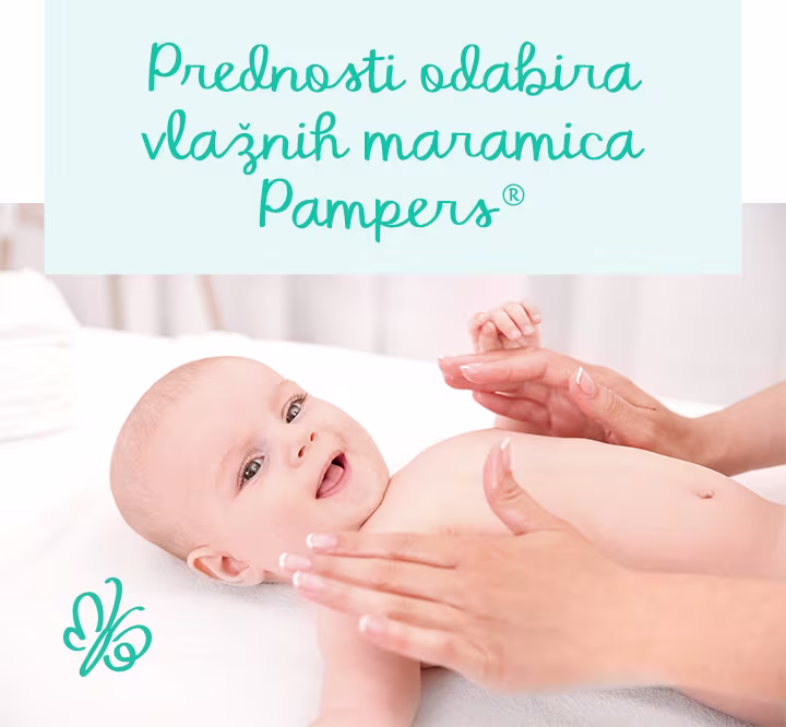 Prednosti odabira vlažnih maramica Pampers®