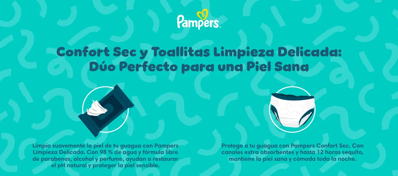 Confort Sec y toallitas Limpieza Delicada: el dúo perfecto para una piel sana en bebés