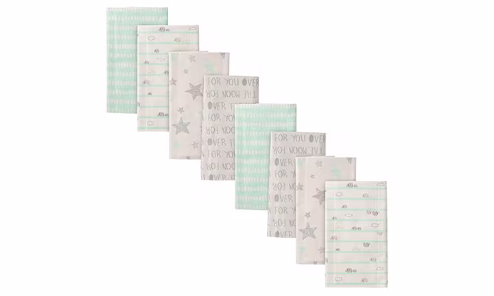 Gerber Baby 8-Pack Flannel Burp Cloth