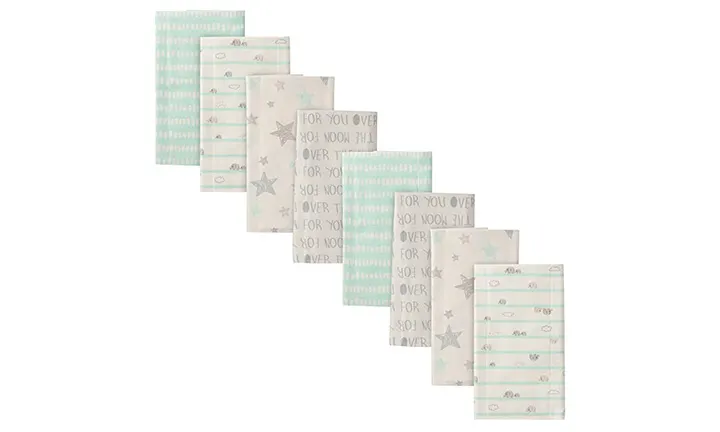 Gerber Baby 8-Pack Flannel Burp Cloth