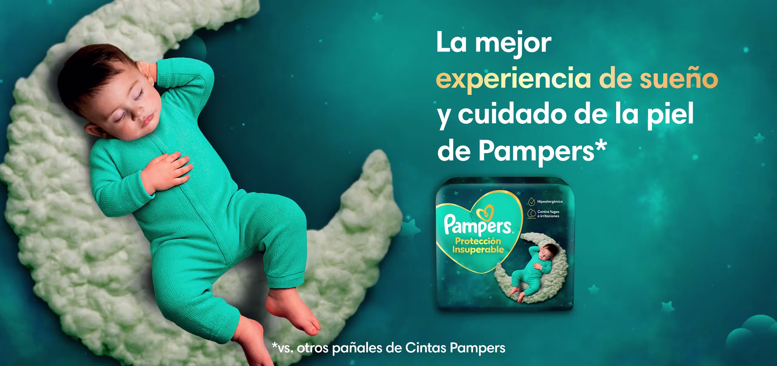 Pampers Protección Insuperable: Nuestro mejor pañal, hecho con amor en cada detalle.