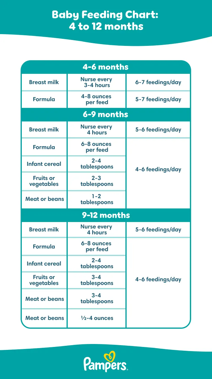 5 month-old baby feeding schedule 5 month-old baby feeding schedule