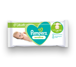 Pampers® Sensitive™ 0% Plastic