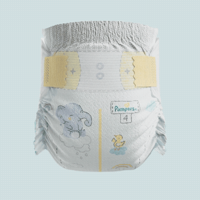 Render giratorio de pañal Pampers Swaddlers