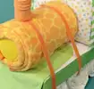train diaper cake