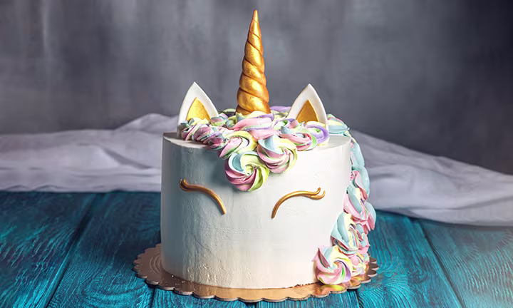 unicorn baby shower cake