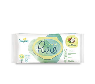 Вологі серветки Pampers Pure Protection Кокос