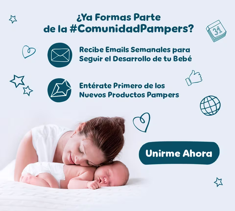 Banner ya formas parte de la comunidad Forma parte de la comunidad Pampers