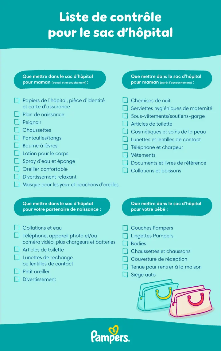 Liste imprimable pour la maternité Liste imprimable pour la maternité