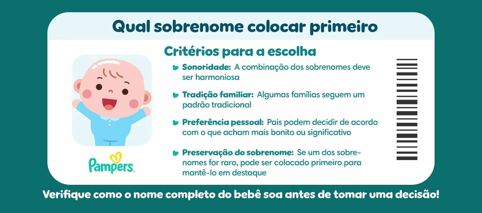 sobrenomes diferentes