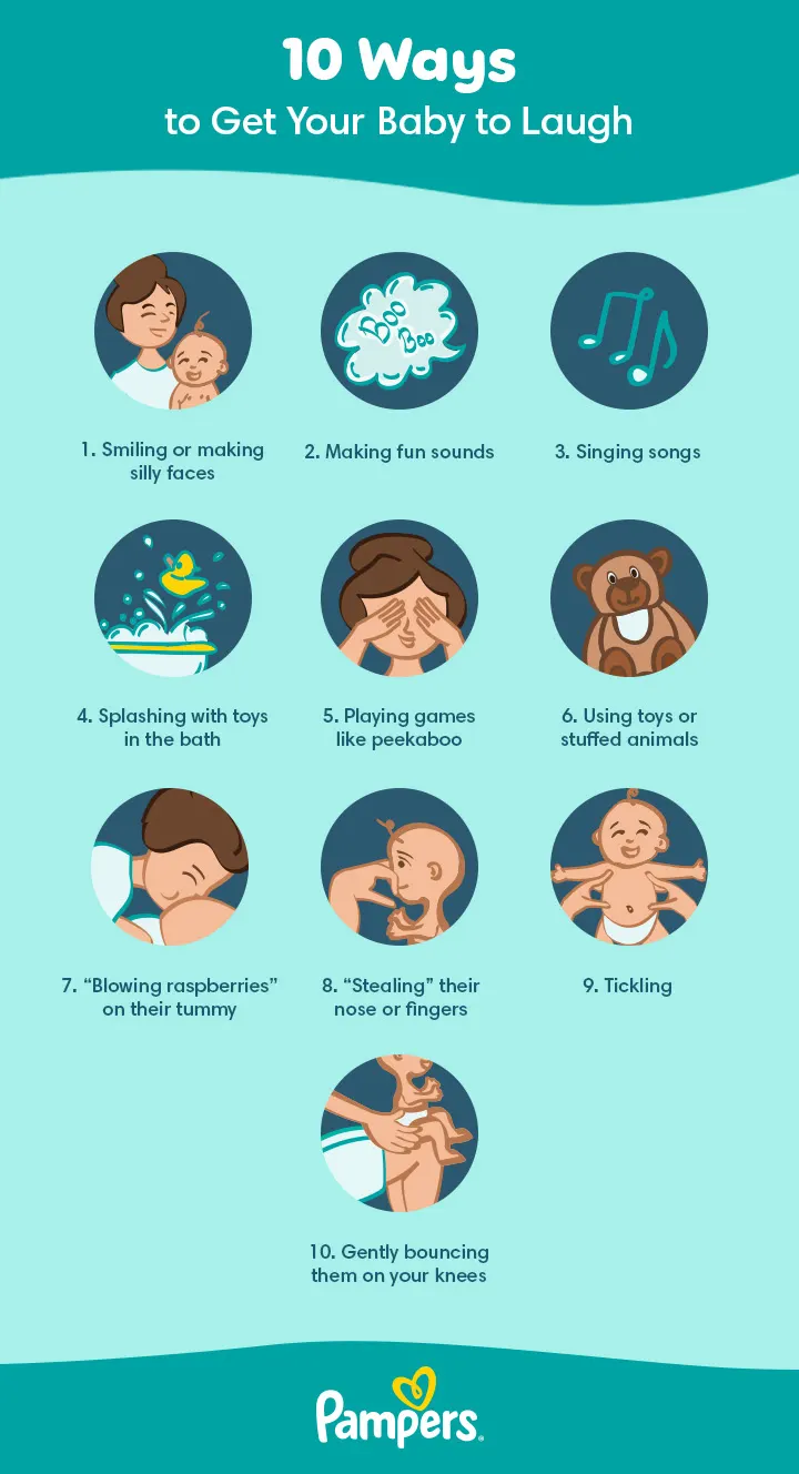 When do babies start laughing