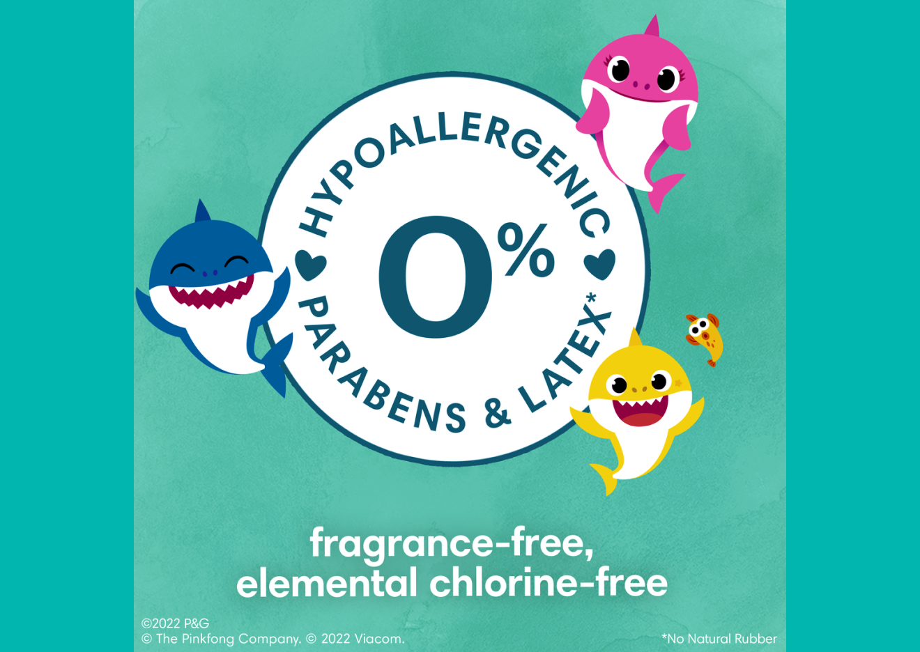 La imagen muestra las capas que ayudan a hacer que el pantalón de entrenamiento Pampers Pure sea hasta 100 % a prueba de derrames un forro de secado rápido, canales de bloqueo y cubierta exterior