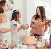 Futura mamá en baby shower