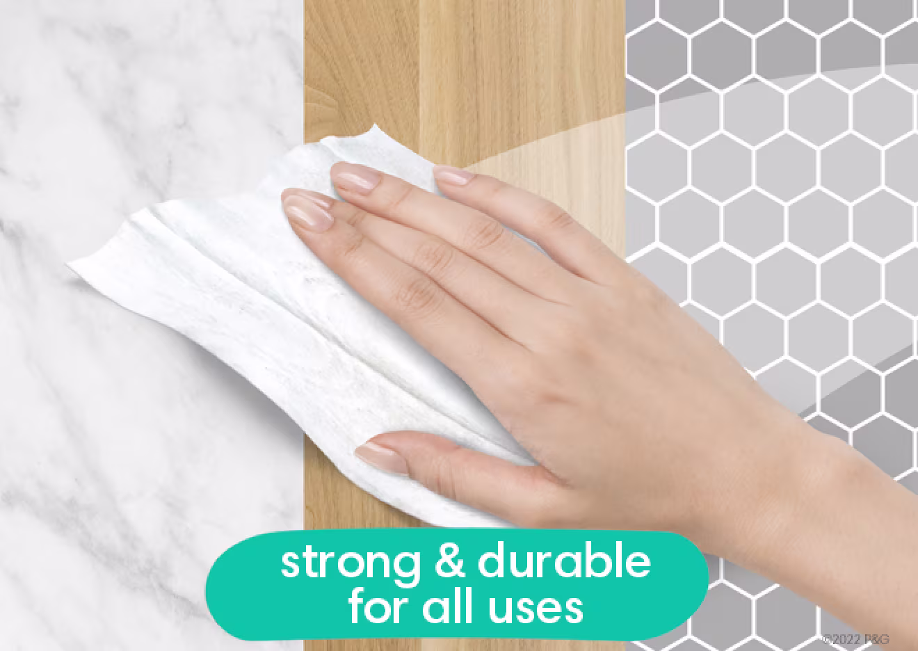Image shows Multi-use Wipe that is strong and durable for all uses