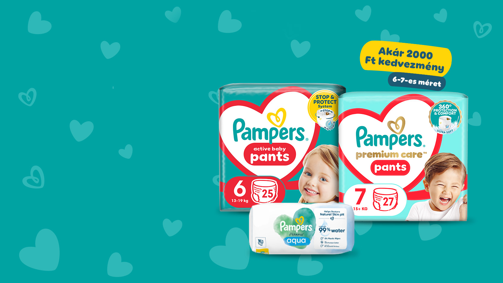 Pampers kedvezménykód az 5-ös és 6-os méretekre
