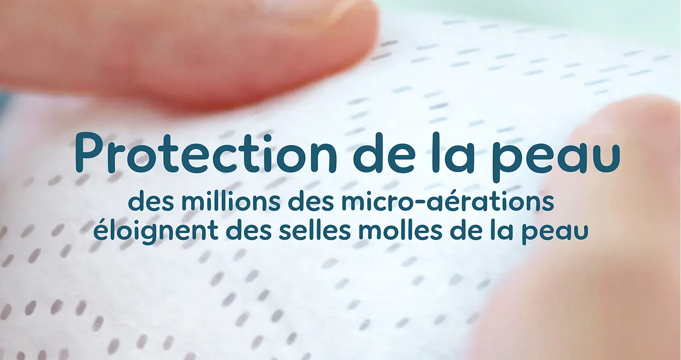 Lange Pampers Premium Protection avec le voile Derma Confort