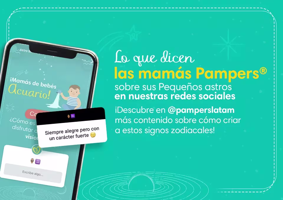 Horóscopo Acuario para tu bebé: Testimonio de mamás Pampers