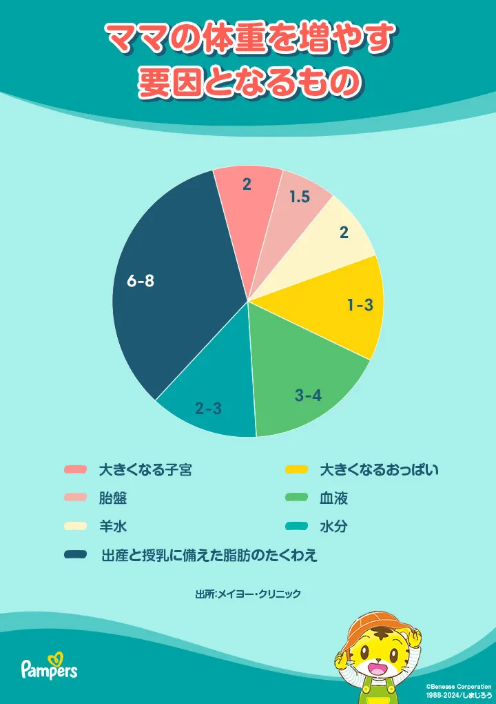 ママの体重を増やす要因となるもの