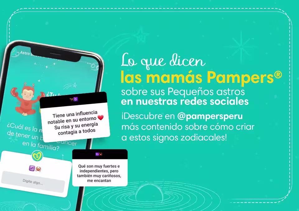 Horóscopo Cancer para tu bebé: Testimonio de mamás Pampers