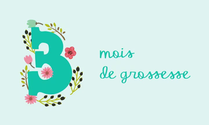 Icône 3ème mois de grossesse – développement du fœtus et premiers mouvements perçus