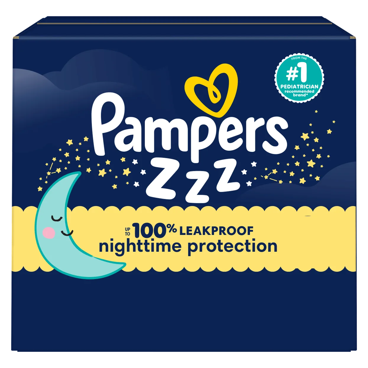 Packshot of Pampers ZZZs overnight diapers