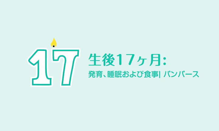 生後17ヶ月の幼児:　おしゃべり大好き、手を動かすのが大好き！