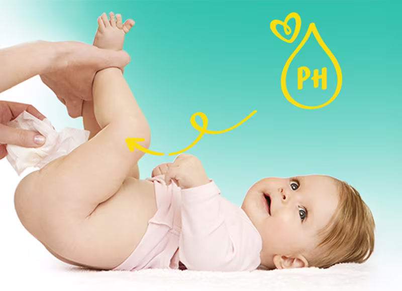 Ένα μωρό είναι ξαπλωμένο ανάσκελα ενώ ένα άτομο σκουπίζει τον ποπό του μωρού με ένα μαντηλάκι. Ένα μωρό είναι ξαπλωμένο ανάσκελα ενώ ένα άτομο σκουπίζει τον ποπό του μωρού με ένα μαντηλάκι.