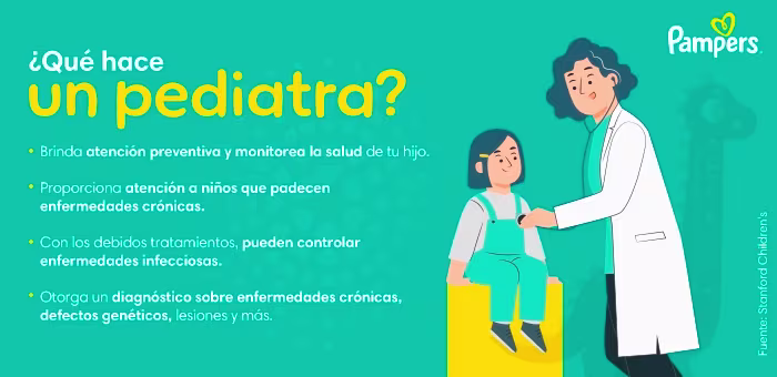 Niña con pediatra