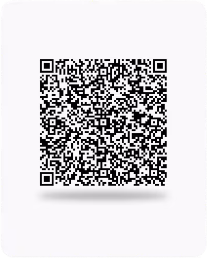 Código QR com instruções para scanear usando um telemóvel para fazer download da aplicação móvel.