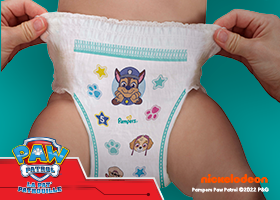 Pampers luierbroekje met leuke Paw Patrol motiefjes