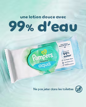 une lotion douce avec 99% d'eau