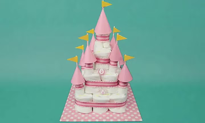 princess diaper cake