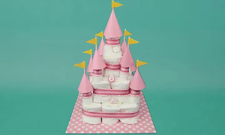 princess diaper cake