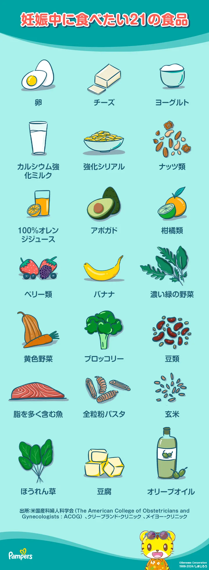 妊娠中に食べたい21の食品 妊娠中に食べたい21の食品