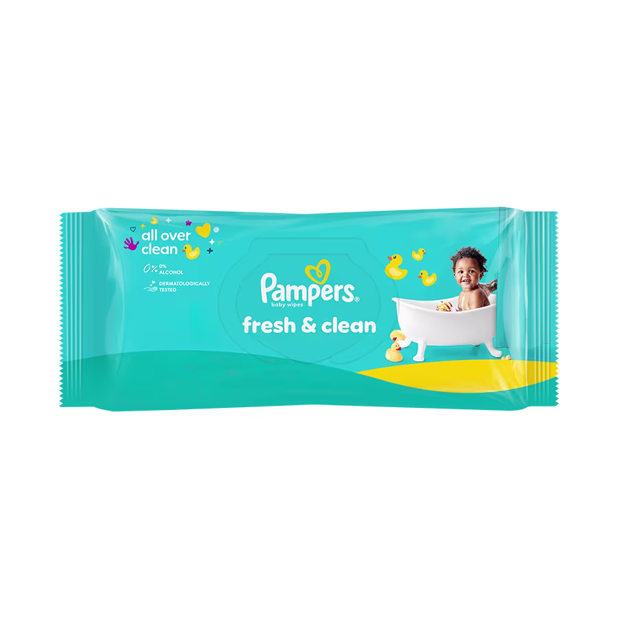 Πακέτο μωρομάντηλα Pampers Fresh & Clean