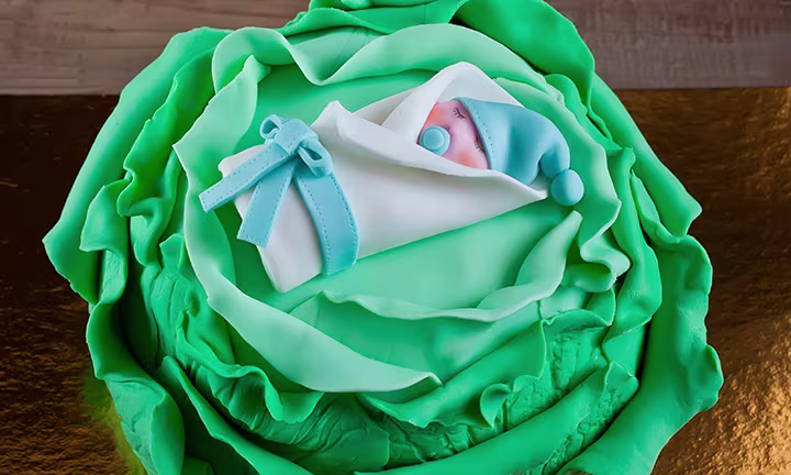 Baby Boy Cabbage Cake