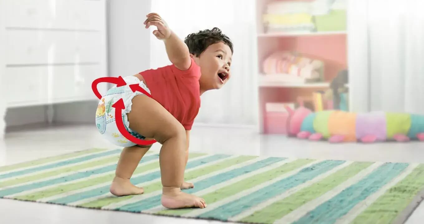 מכנסוני בייבי דריי™ של פמפרס®