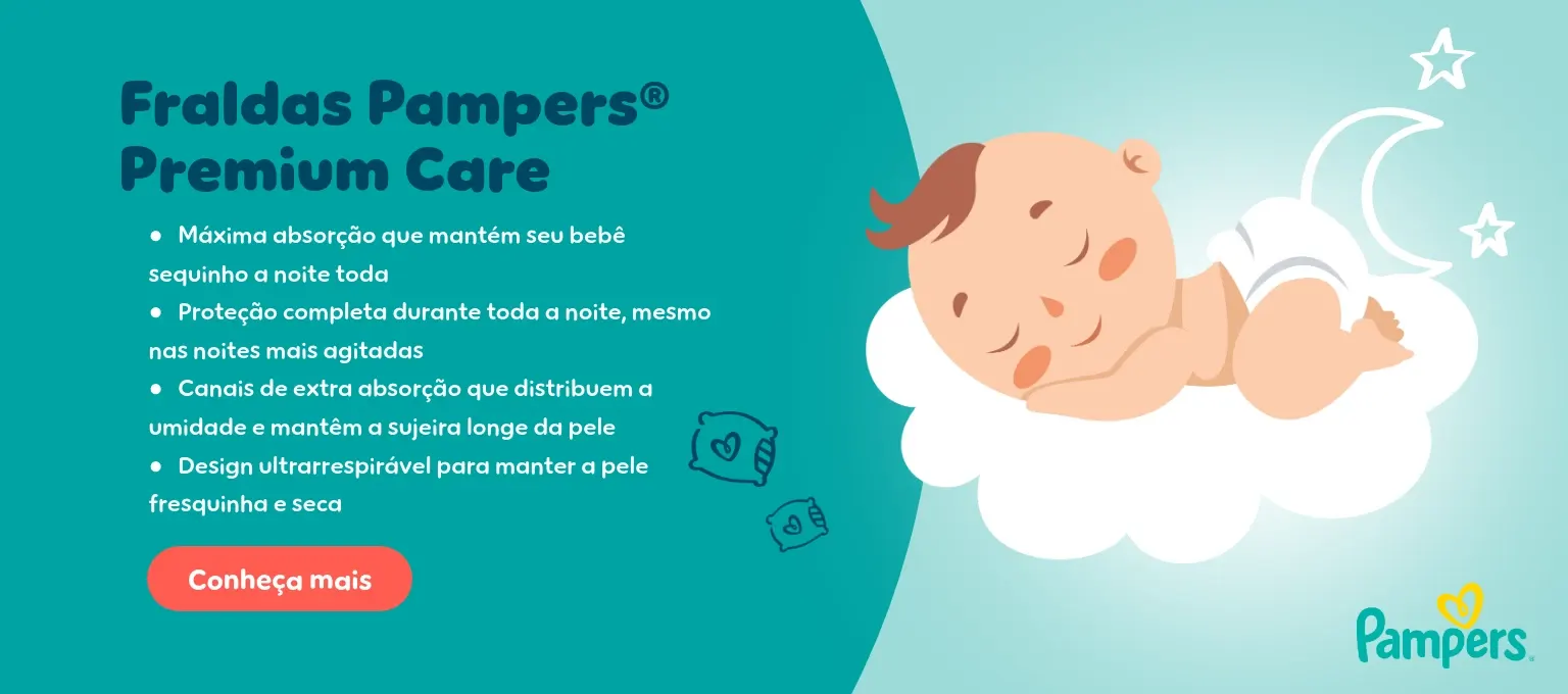 Fraldas Pampers® Premium Care