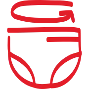 All around stretchy waistband