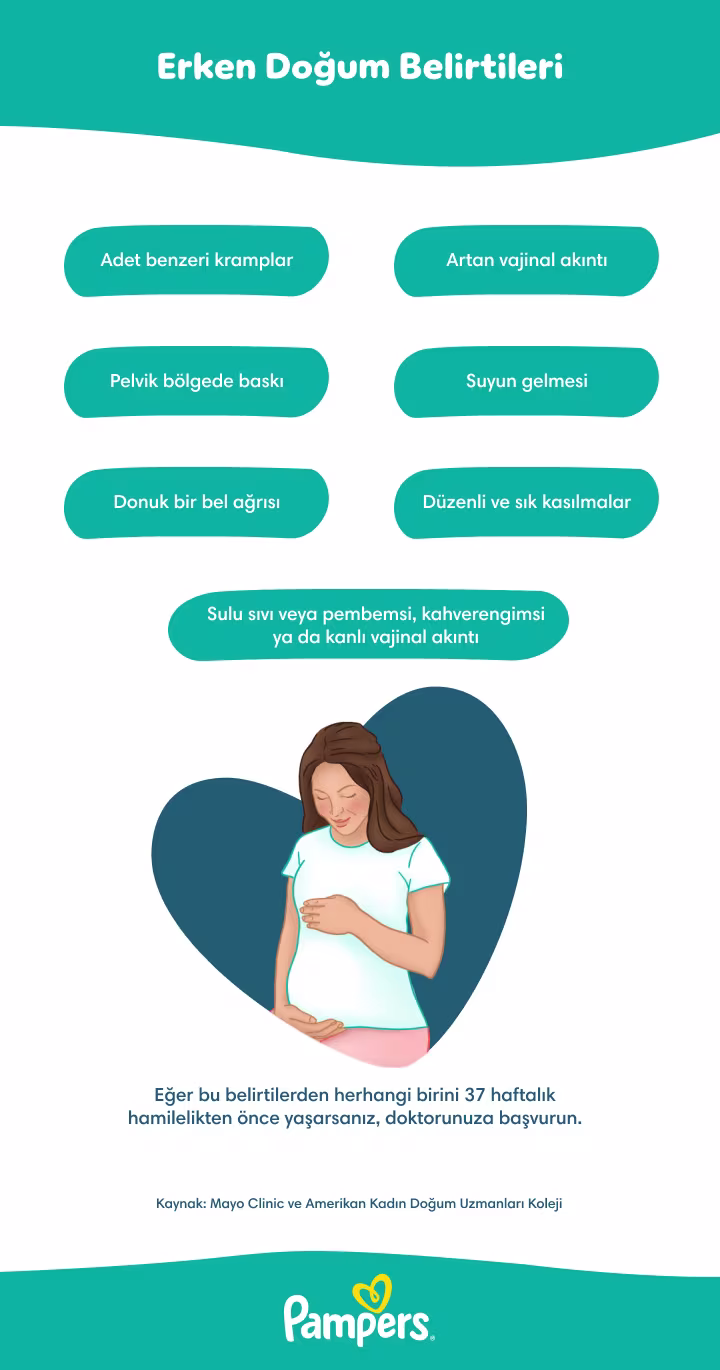 erken doğum belirtileri