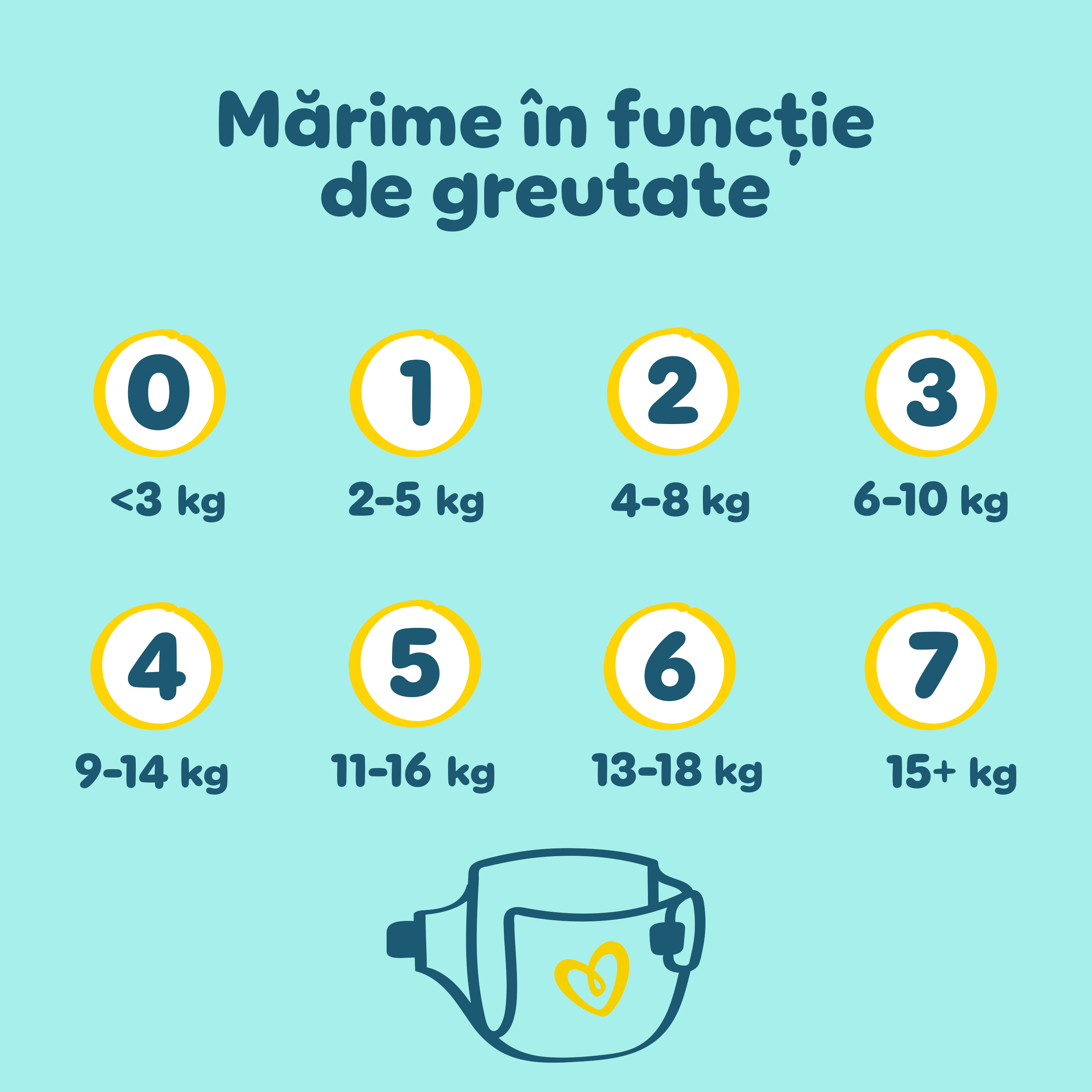 Mărime în funcție de greutate