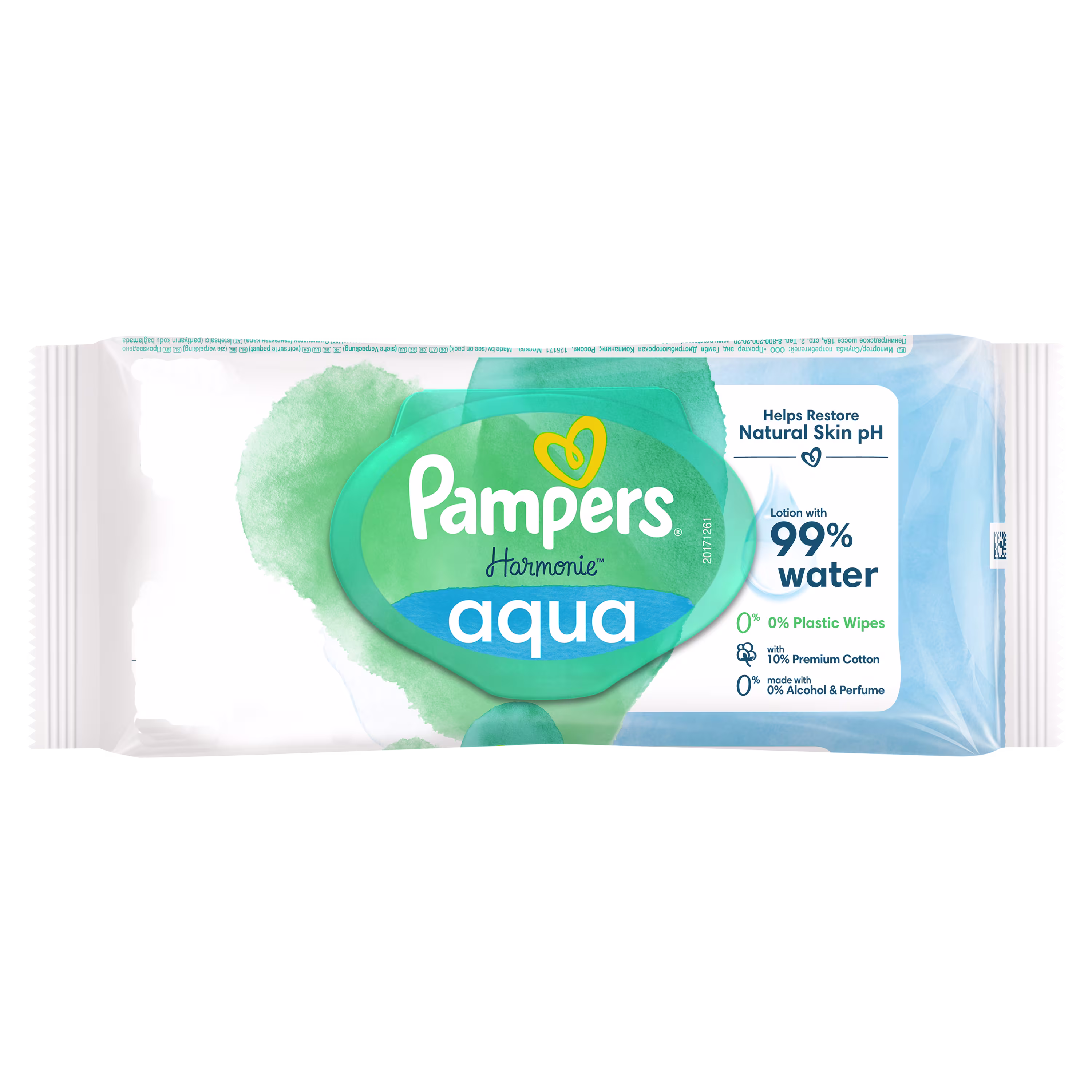 Pampers® Harmonie Aqua Plastic Free Wipes