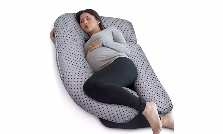 PharMeDoc U-Shaped Pregnancy Pillow with Detachable Extension
