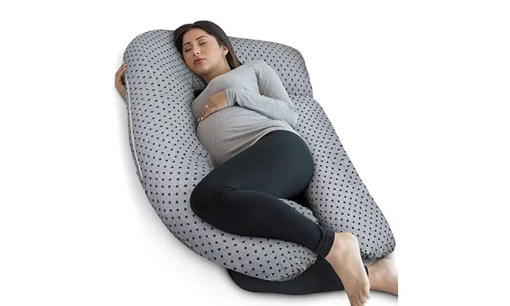 PharMeDoc U-Shaped Pregnancy Pillow with Detachable Extension