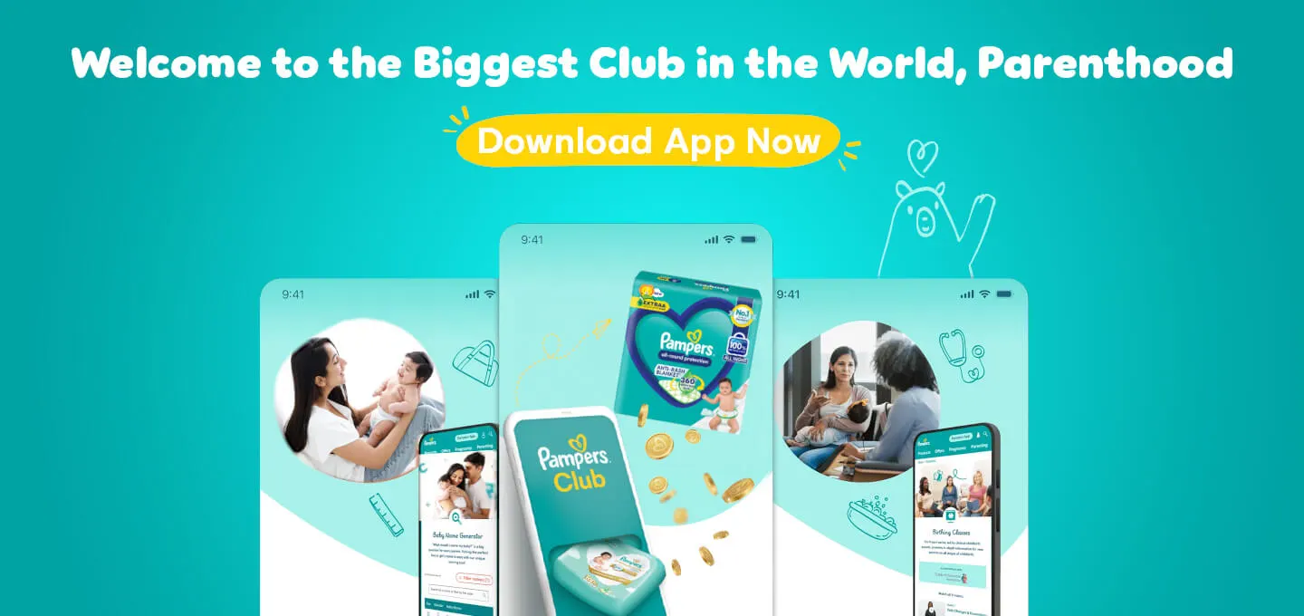 Pampers app page banner 3