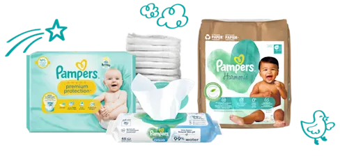 Pampers Produktkatalog: Windeln